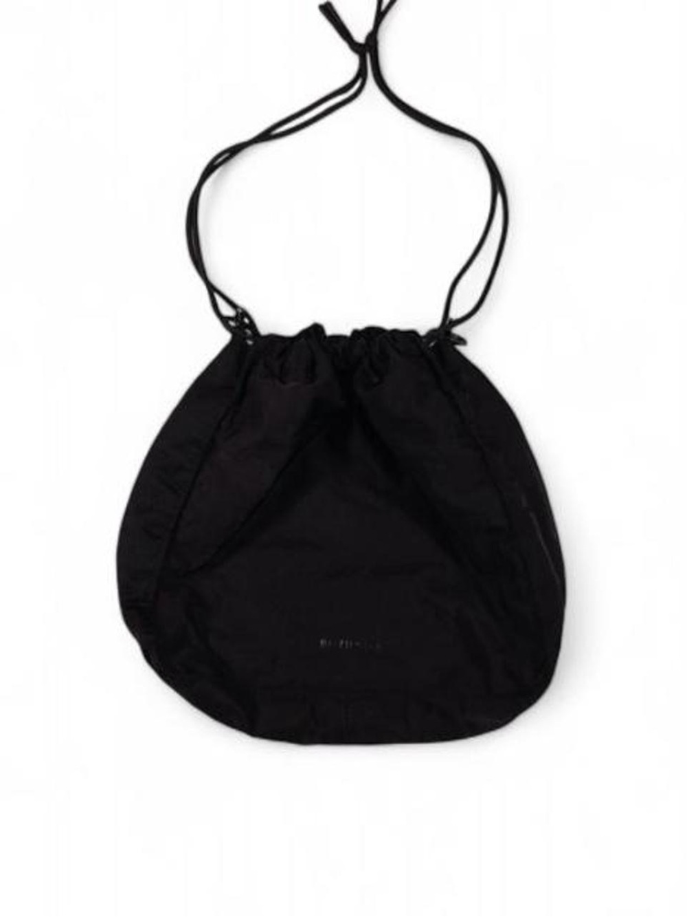 ROTUNDA Reversible Drawstring Hobo Bag Green Stripe & Black Utility Shoulder Bag